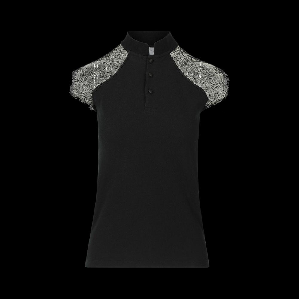 Sarah De Saint Hubert NICOLE POLO SHIRT - Black