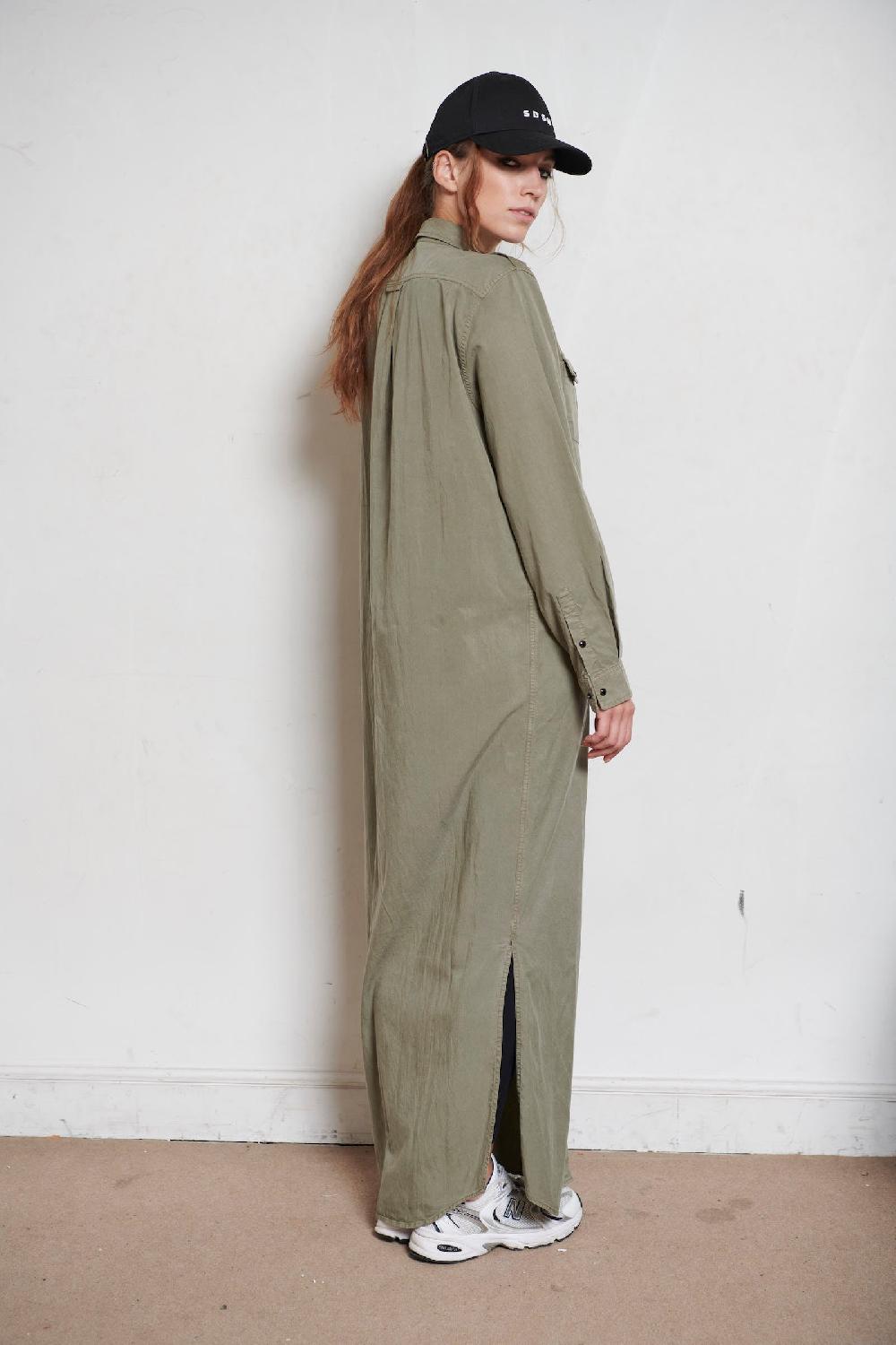 Sarah De Saint Hubert TESS SHIRT DRESS - Khaki