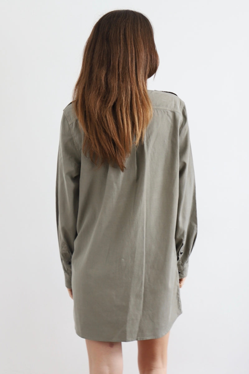 Sarah De Saint Hubert THÉA SHIRT DRESS - Khaki