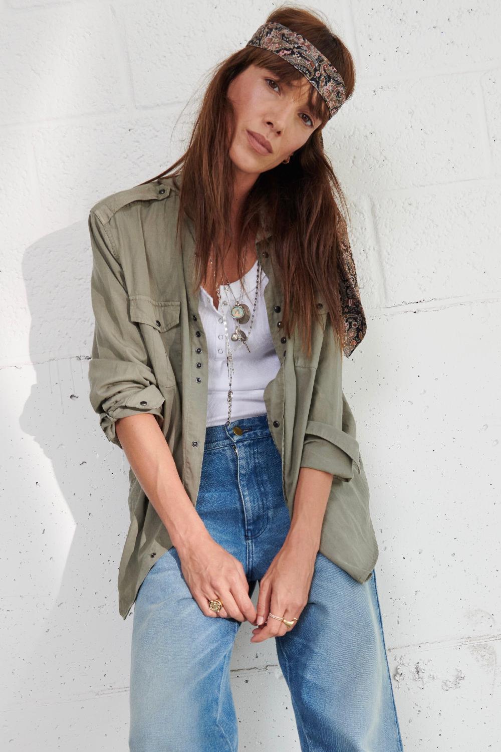 sarah de saint hubert TITI SHIRT - Khaki