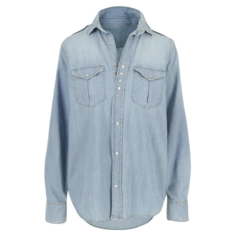 Sarah De Saint Hubert TITI SHIRT - Light Blue Denim