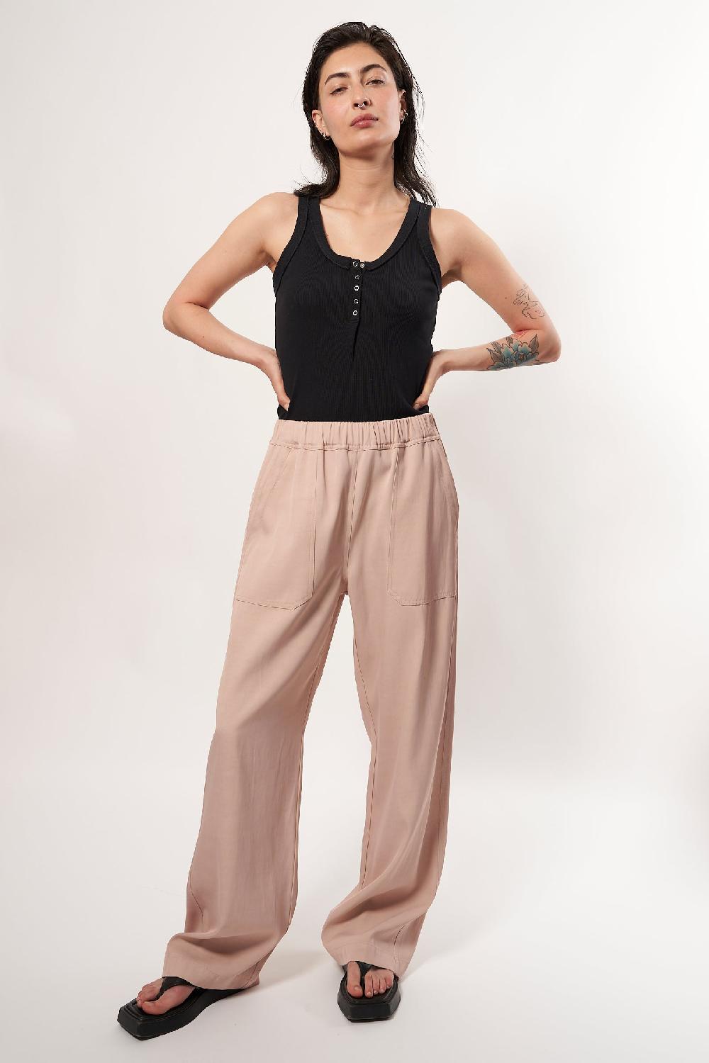 sarah de saint hubert VIC TROUSERS - Poudre