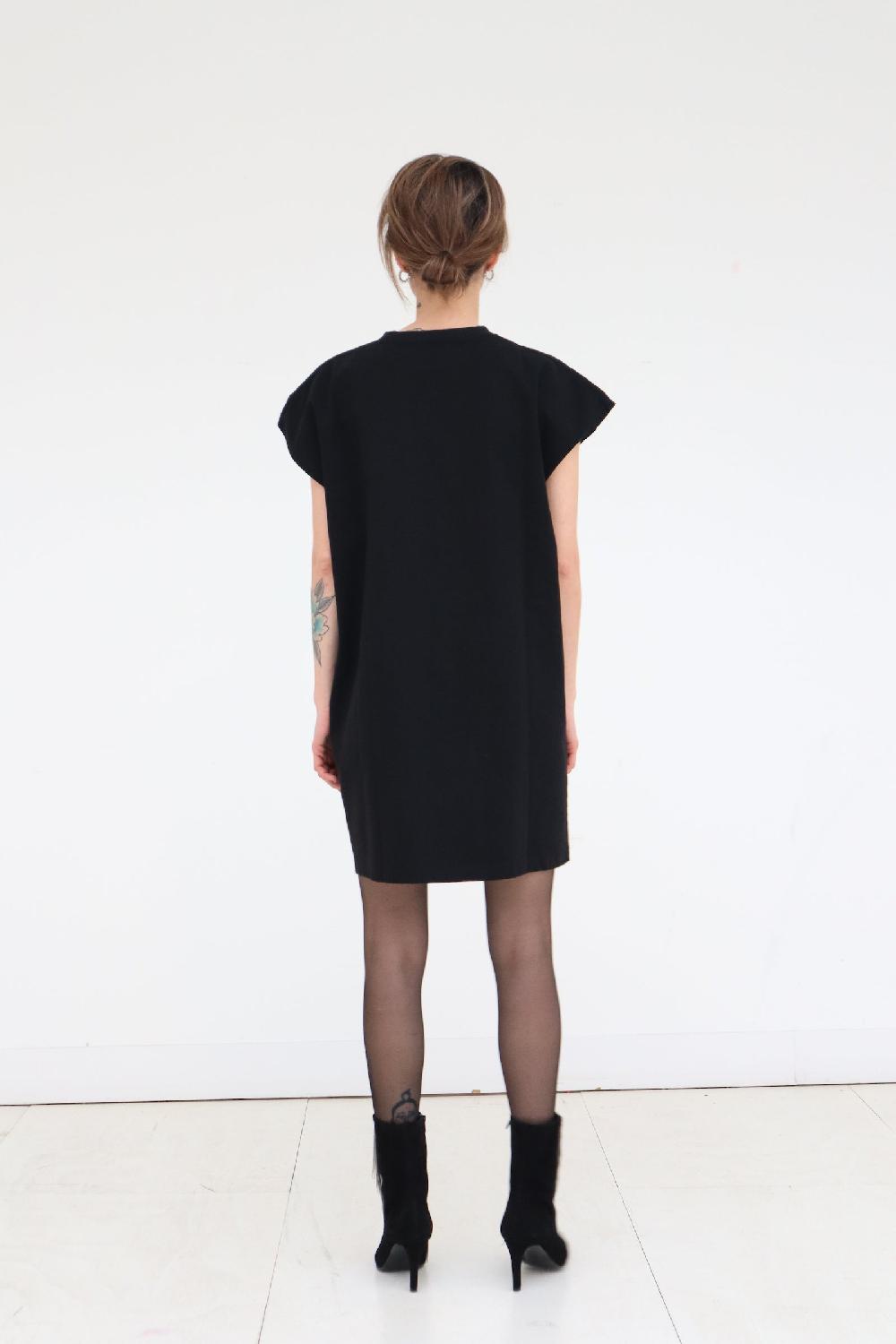 Sarah De Saint Hubert TAMARA QUEEN PEARLS DRESS - Black & Pearls