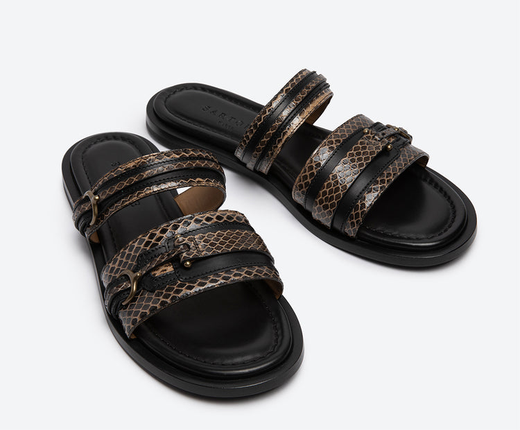 Sartore SR4733 ELAPHE RADIATA HAVANA/DIVER NERO