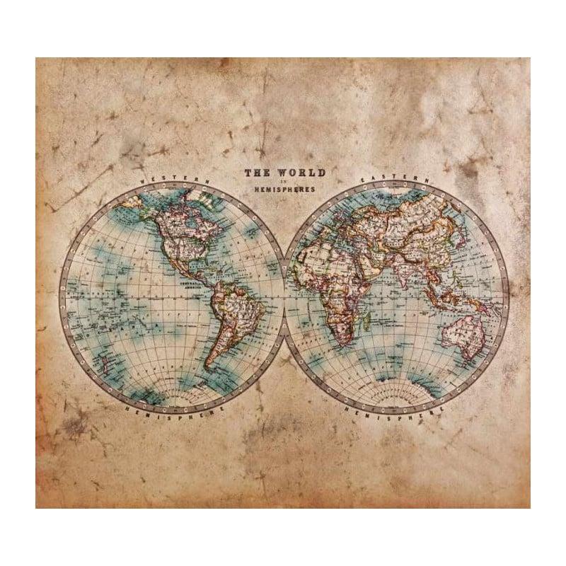 Scenolia Carte Du Monde En Papier Peint Panoramique Imprimé