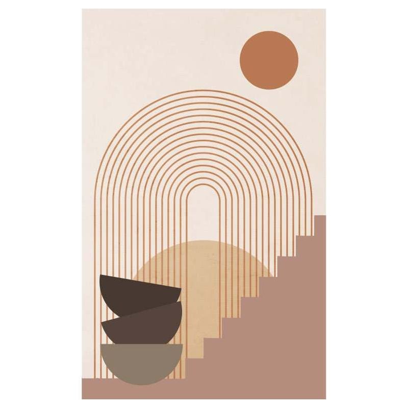 scenolia Papier peint architectural et design sobre de style méditerranéen