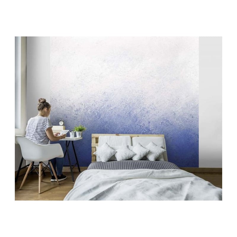 scenolia Papier peint dégradé de bleu format panoramique