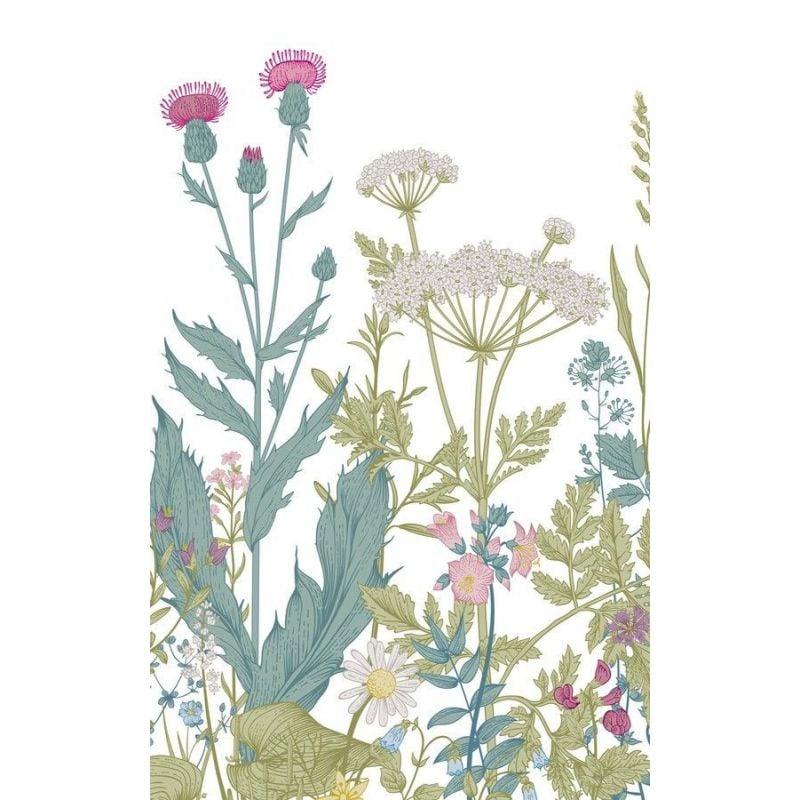 scenolia Papier peint fleurs design aux couleurs pastel