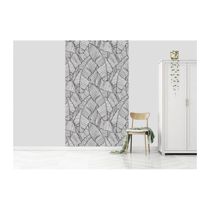 Scenolia Papier Peint Graphique Feuillage De Bananier Style Tropical
