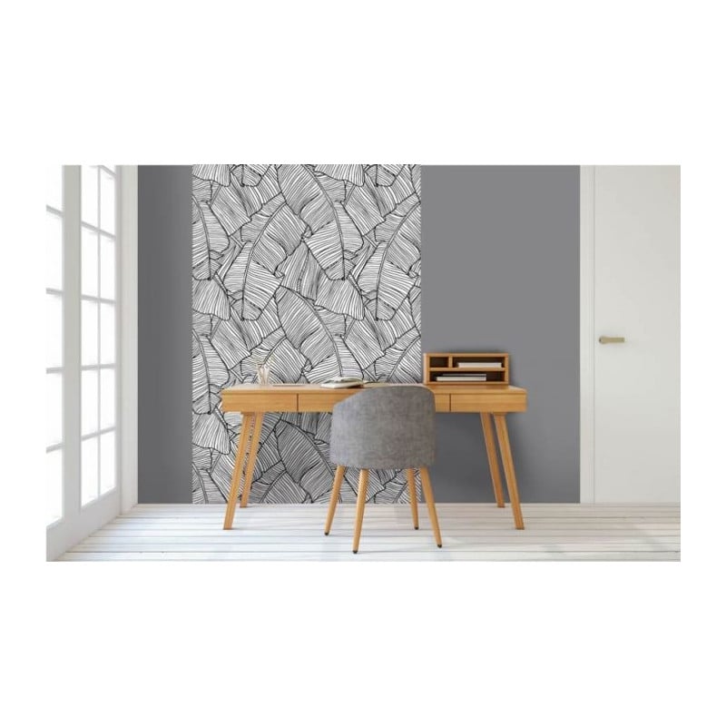 Scenolia Papier Peint Graphique Feuillage De Bananier Style Tropical