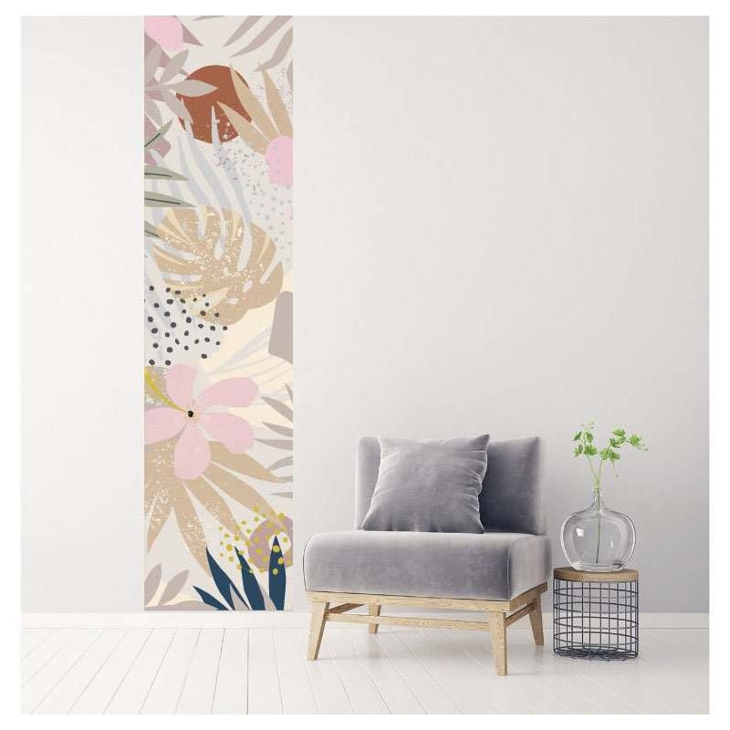 Scenolia Papier Peint Illustration Fleurs Et Multiples Feuilles