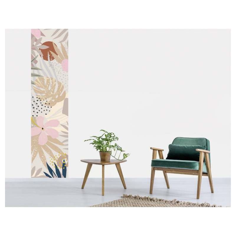 Scenolia Papier Peint Illustration Fleurs Et Multiples Feuilles