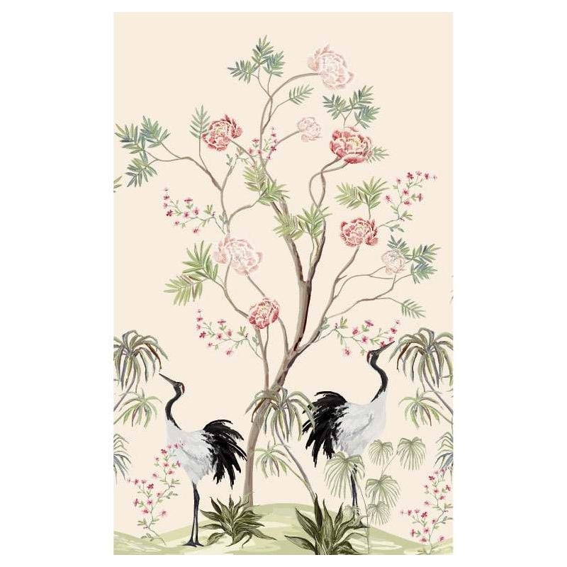 scenolia Papier peint illustration plantes et animaux