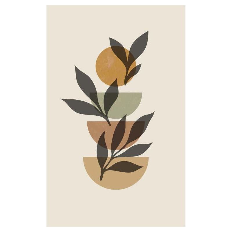 scenolia Papier peint lumineux et abstrait couleur terracotta