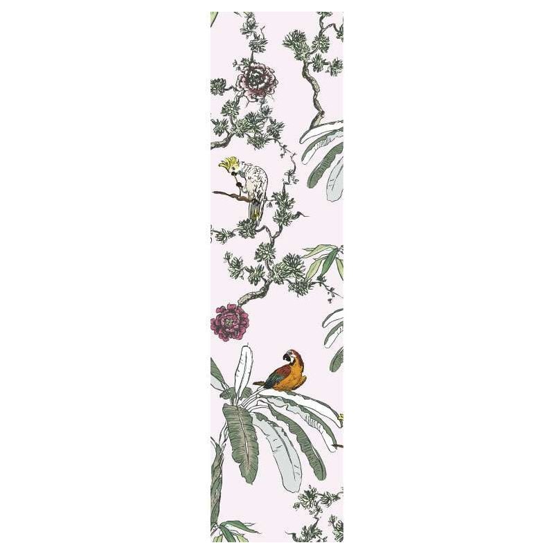 scenolia Papier peint oiseau ambiance tropicale rose