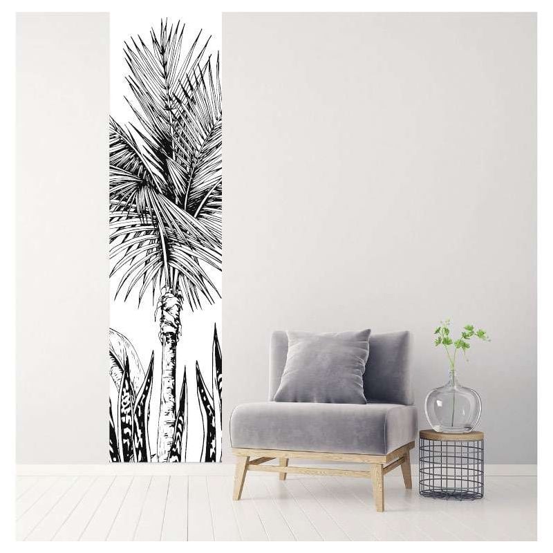 Scenolia Papier Peint Palmiers Et Aloe Vera Graphique