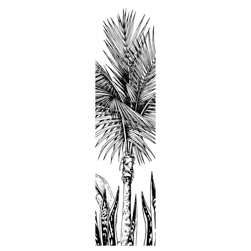 scenolia Papier peint palmiers et aloe vera graphique