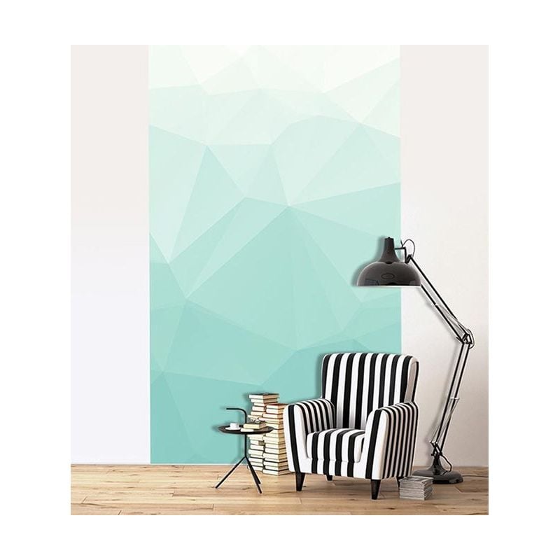 Scenolia Papier Peint Scandinave Formes Géométriques Bleues