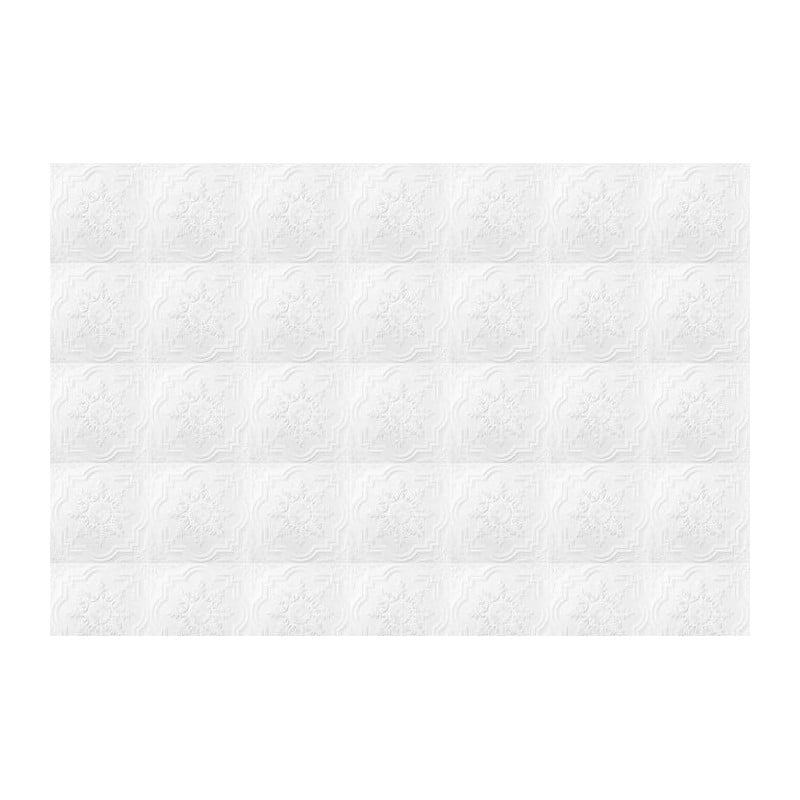 scenolia Papier peint trompe l'oeil style victorien blanc