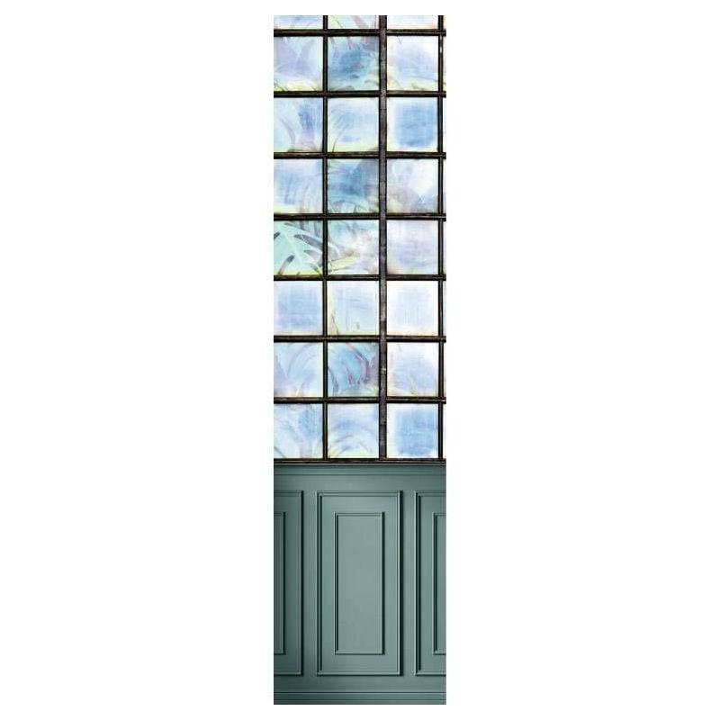 scenolia Papier peint trompe l’œil verrière dans le salon