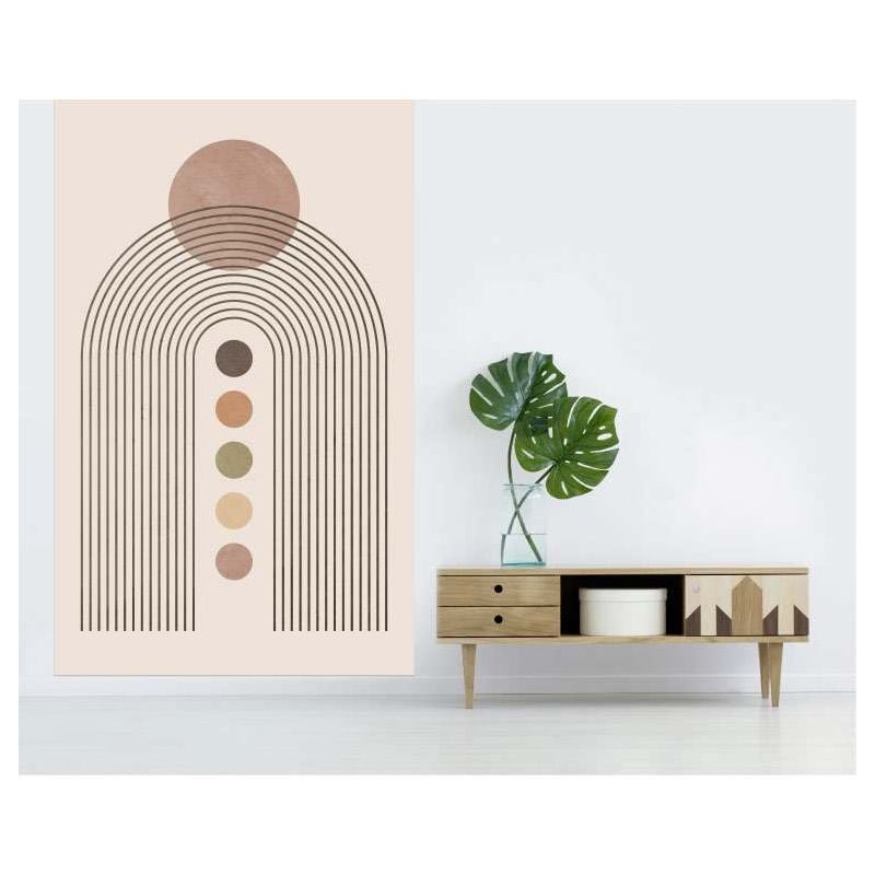 Scenolia Papier Peint Vertical Graphique Arches Et Disques Colorés