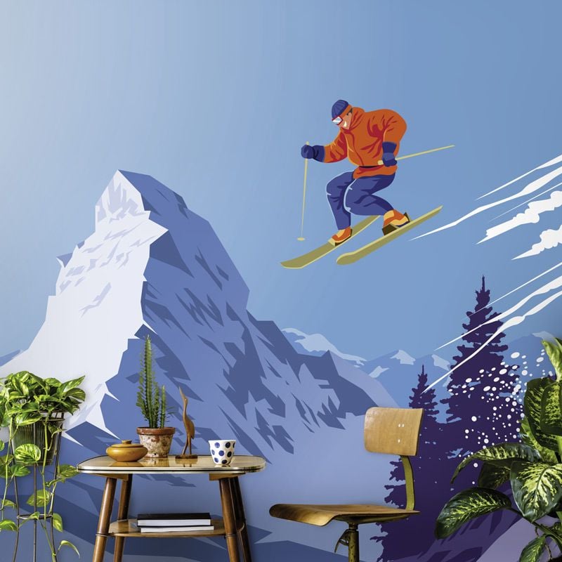 Scenolia Papier Peint D'illustration Hivernale
