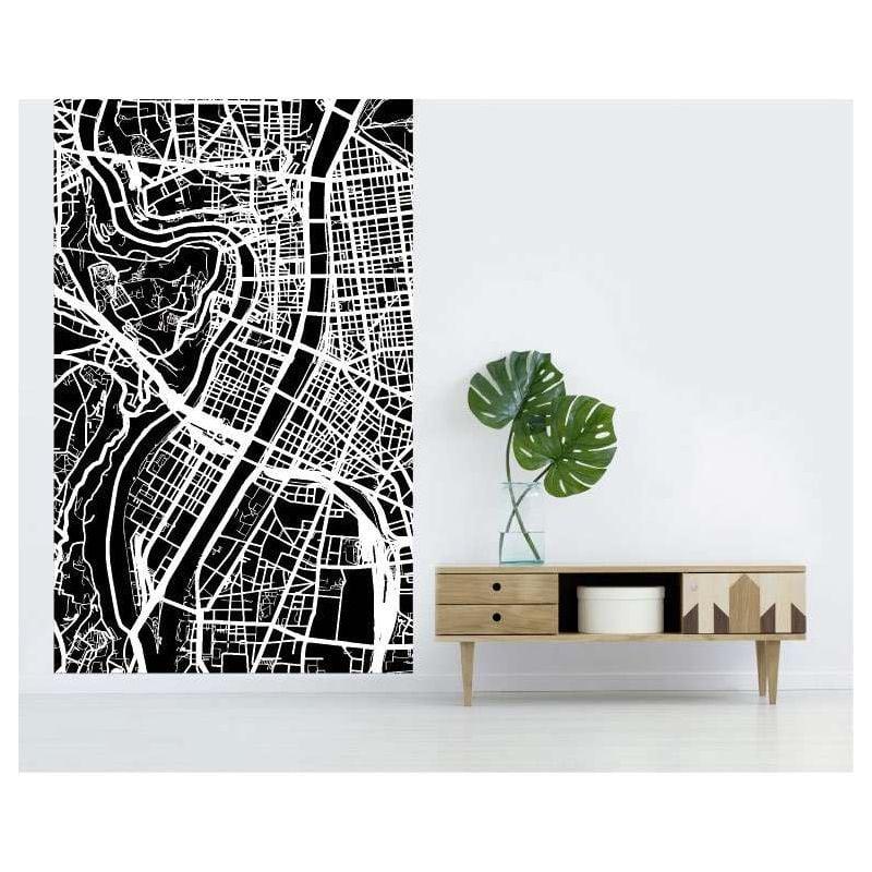 Scenolia Papier Peint Graphique Plan De Lyon