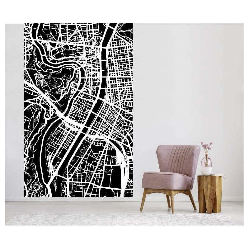 Scenolia Papier Peint Graphique Plan De Lyon