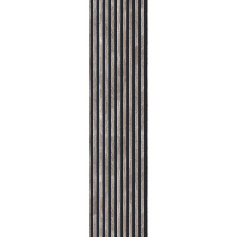 scenolia Papier peint imitation bois gris foncé