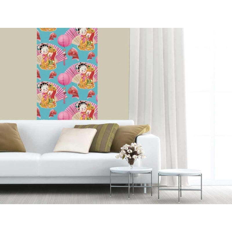 Scenolia Papier Peint Motifs Colorés Chinoiseries