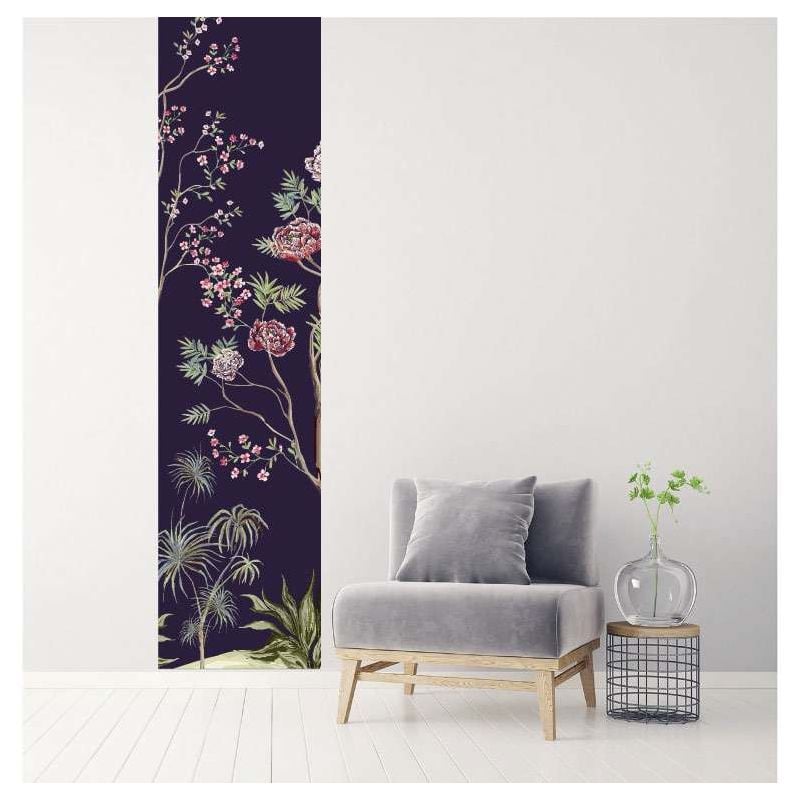 Scenolia Papier Peint Roses Sur Fond Noir