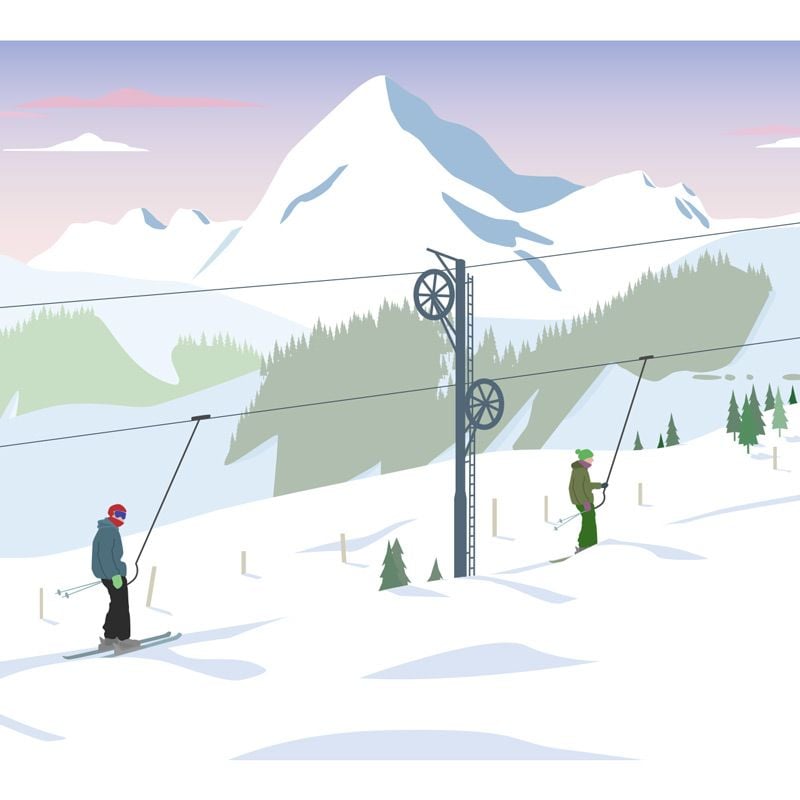 Scenolia Tapisserie Illustration Du Mont Charvin