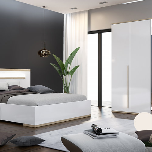 Sciae Armoire 4 Portes 1 Glace N°25 - 4 Doors 1 Glass Wardrobe N°25