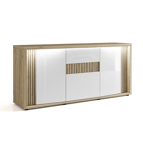 sciae BUFFET 3 PORTES N°29 Avec LED - 3 DOORS SIDEBOARD N°29 With LED