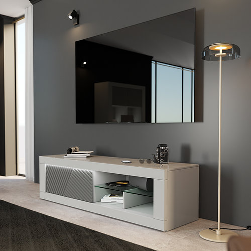 Sciae MEUBLE TV 1 PORTE COULISSANTE N°38 - 1 SLIDING DOOR TV STAND N°38