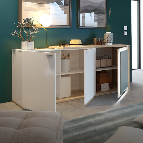 Sciae BUFFET 3 PORTES N°14 Avec LED
