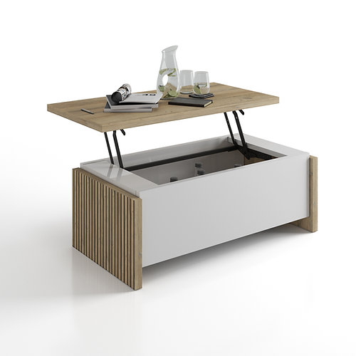 Sciae TABLE BASSE PLATEAU RELEVABLE N°12 - LIFT-TOP COFFEE TABLE N°12