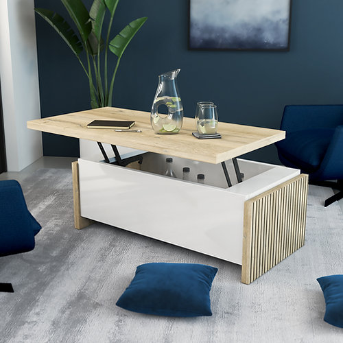 Sciae TABLE BASSE PLATEAU RELEVABLE N°12 - LIFT-TOP COFFEE TABLE N°12