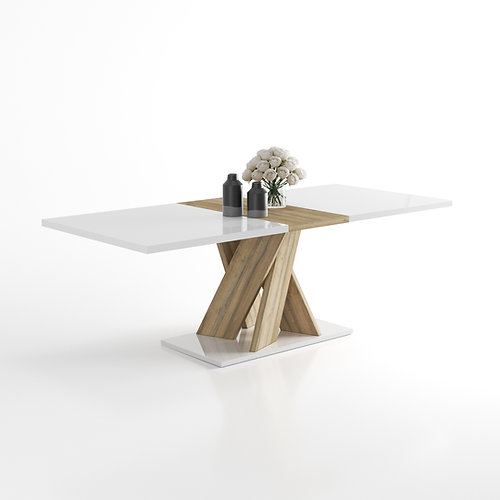 Sciae Table Rectangulaire 1 Allonge N°10 - Rectangular Dining Table 1 Leaf N°10