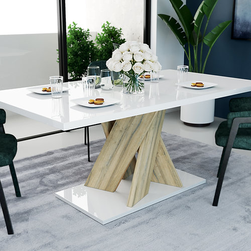 Sciae Table Rectangulaire 1 Allonge N°10 - Rectangular Dining Table 1 Leaf N°10