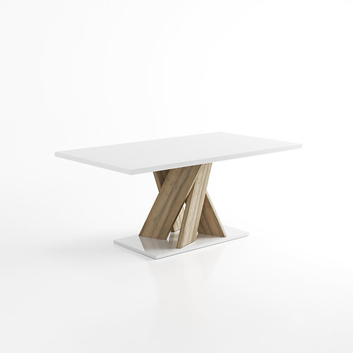 sciae Table rectangulaire 1 allonge N°10 - Rectangular dining table 1 leaf N°10