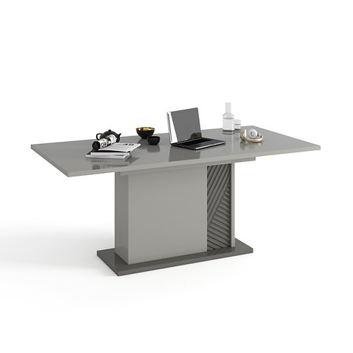 sciae TABLE RECTANGULAIRE FUT 1 ALLONGE N°10 - RECTANGULAR DINING TABLE 1 LEAF N°10