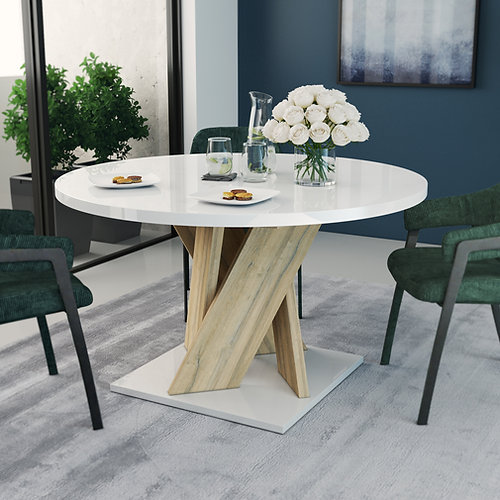 Sciae TABLE RONDE 1 Allonge N°13 - ROUND TABLE N°13 1 Leaf