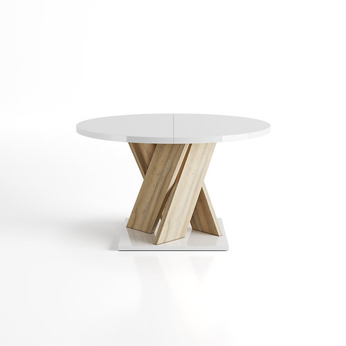 sciae TABLE RONDE 1 allonge N°13 - ROUND TABLE N°13 1 leaf