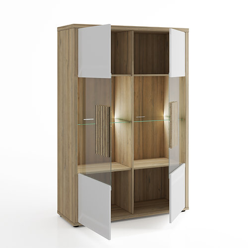 Sciae VITRINE 2 PORTES GLACE N°20 Avec LED - 2 GLASS DOORS DISPLAY UNIT N°20 With LED