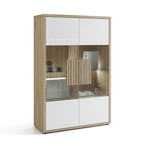 Sciae VITRINE 2 PORTES GLACE N°20 Avec LED - 2 GLASS DOORS DISPLAY UNIT N°20 With LED