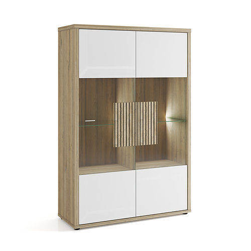 sciae VITRINE 2 PORTES GLACE N°20 avec LED - 2 GLASS DOORS DISPLAY UNIT N°20 with LED