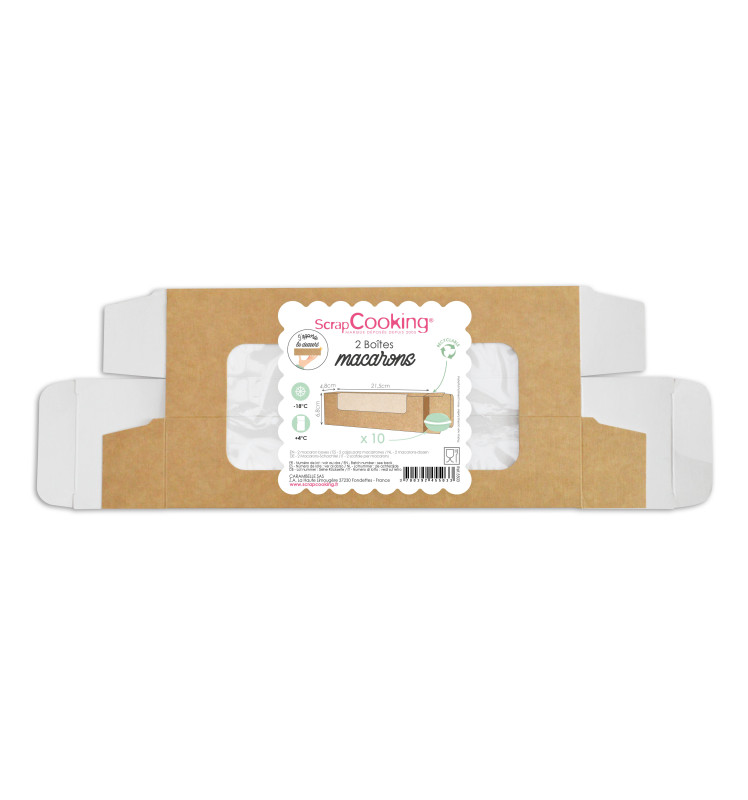 Scrapcooking 2 Boites De Transport Pour Macarons Et Biscuits