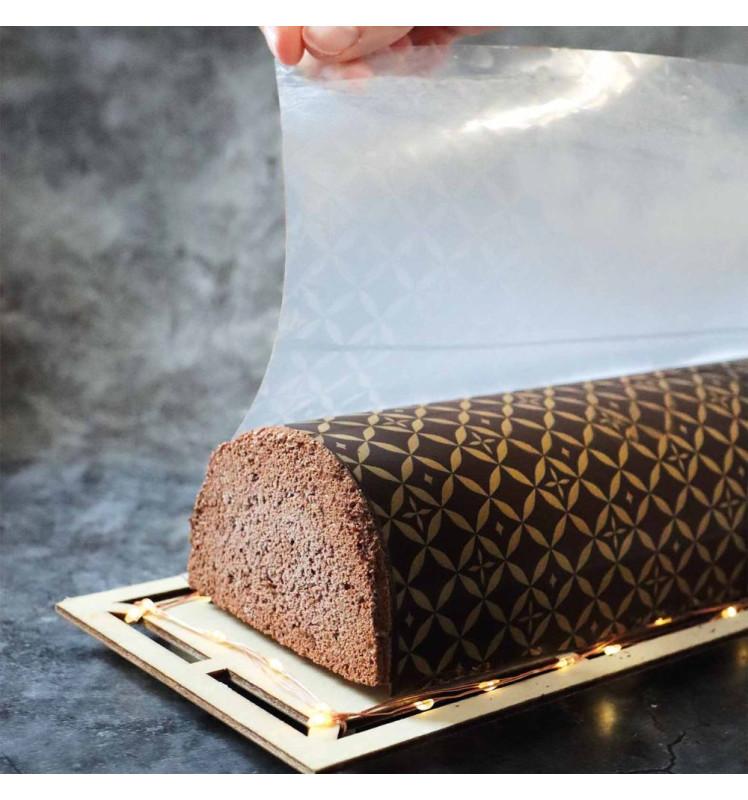 Scrapcooking 2 Feuilles Transfert Pour Bûche - Motif Couture