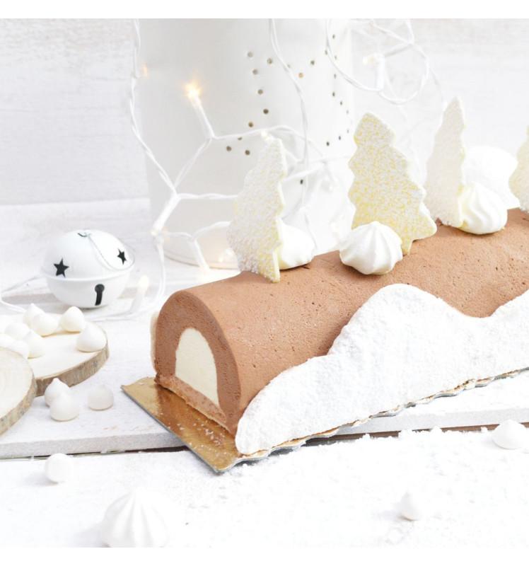 Scrapcooking 2 Moules Pour Bûche Traditionnelle 30 Cm